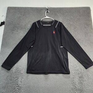 ProWEAR Shirt Mens XL Black Long Sleeve Performance Athletic Running Training